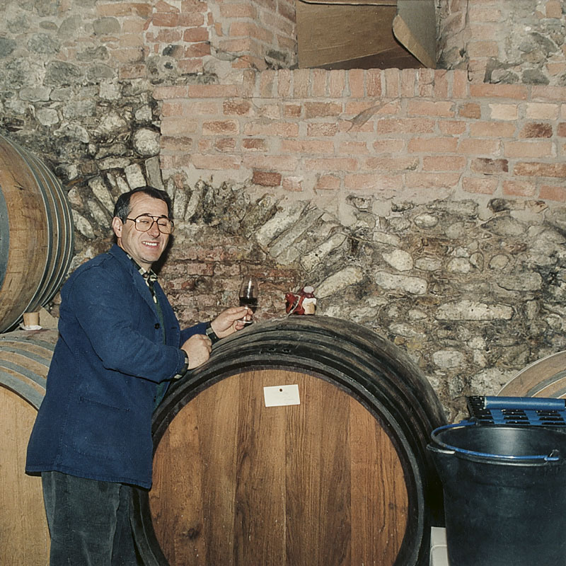 Luciano proud in his first cellar