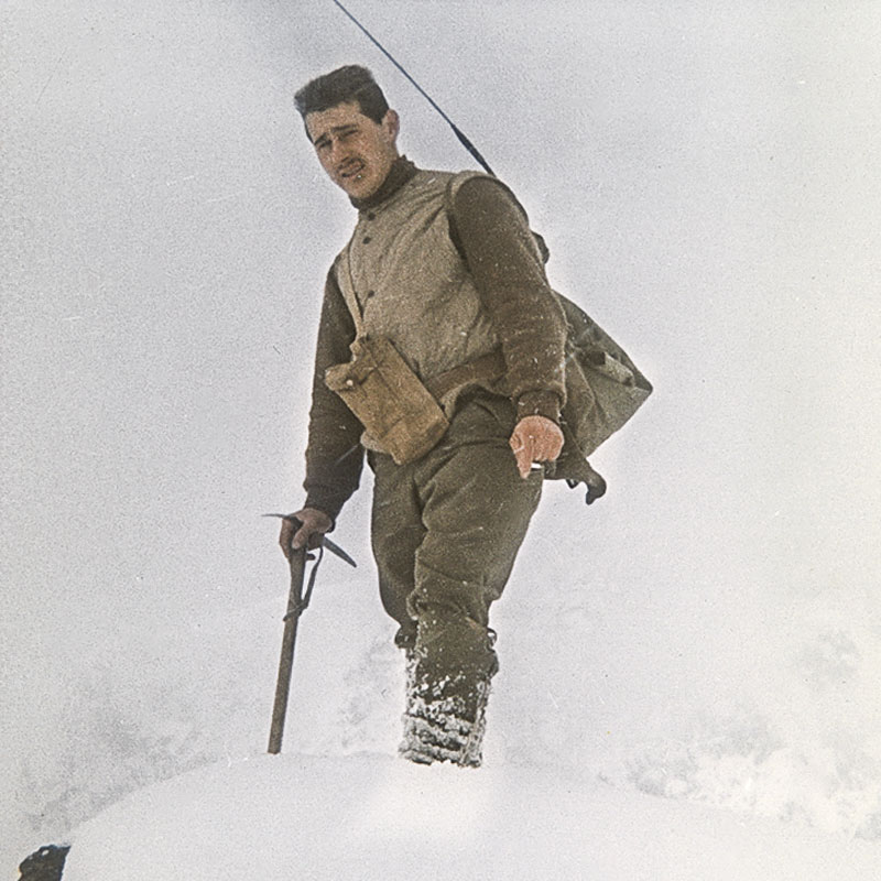 Luciano during military service