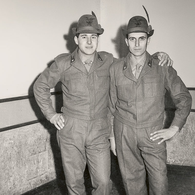 Luciano during military service