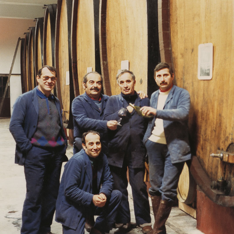 Luciano together with Mario Corino, Carlo Capra, Enzo Viberti and Fazio Filippo