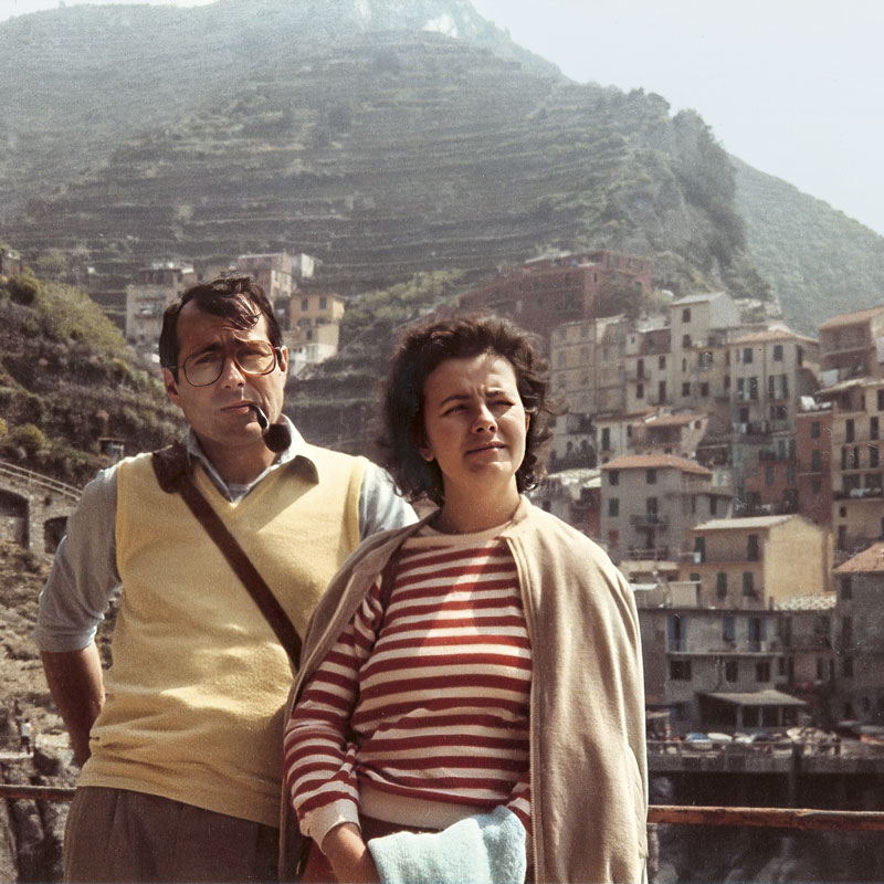 The very young Luciano and Mariuccia