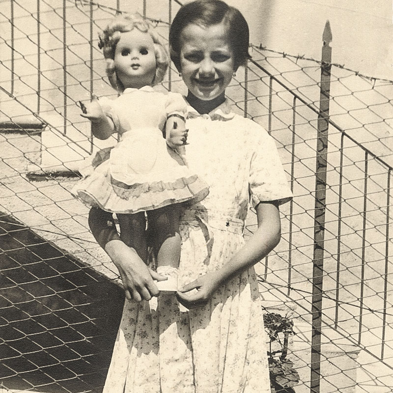 Mariuccia in her home village of Murazzano