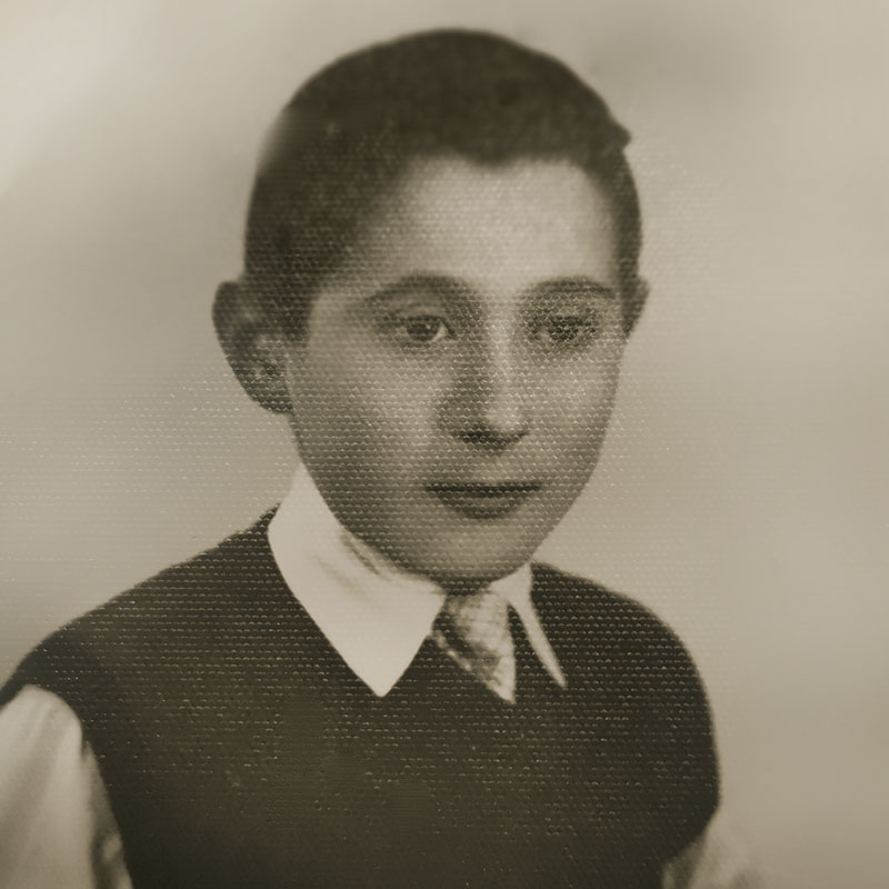 Young Luciano as a boy
