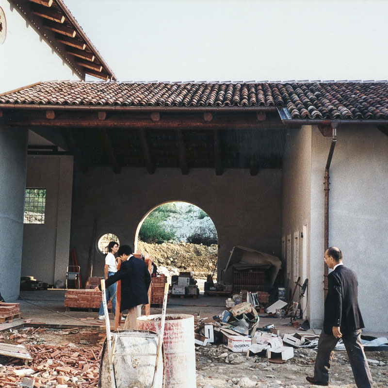 Further works on the new cellar