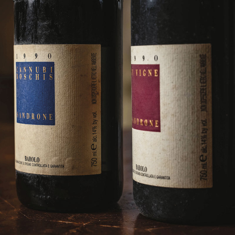 The Barolo 1990 vintage awarded by Robert Parker